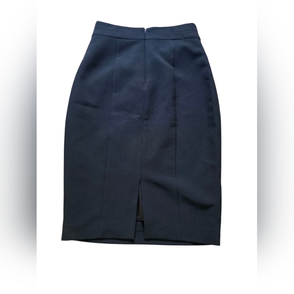 Le Chateau Black Midi Pencil Skirt Size 1 - Picture 2 of 6